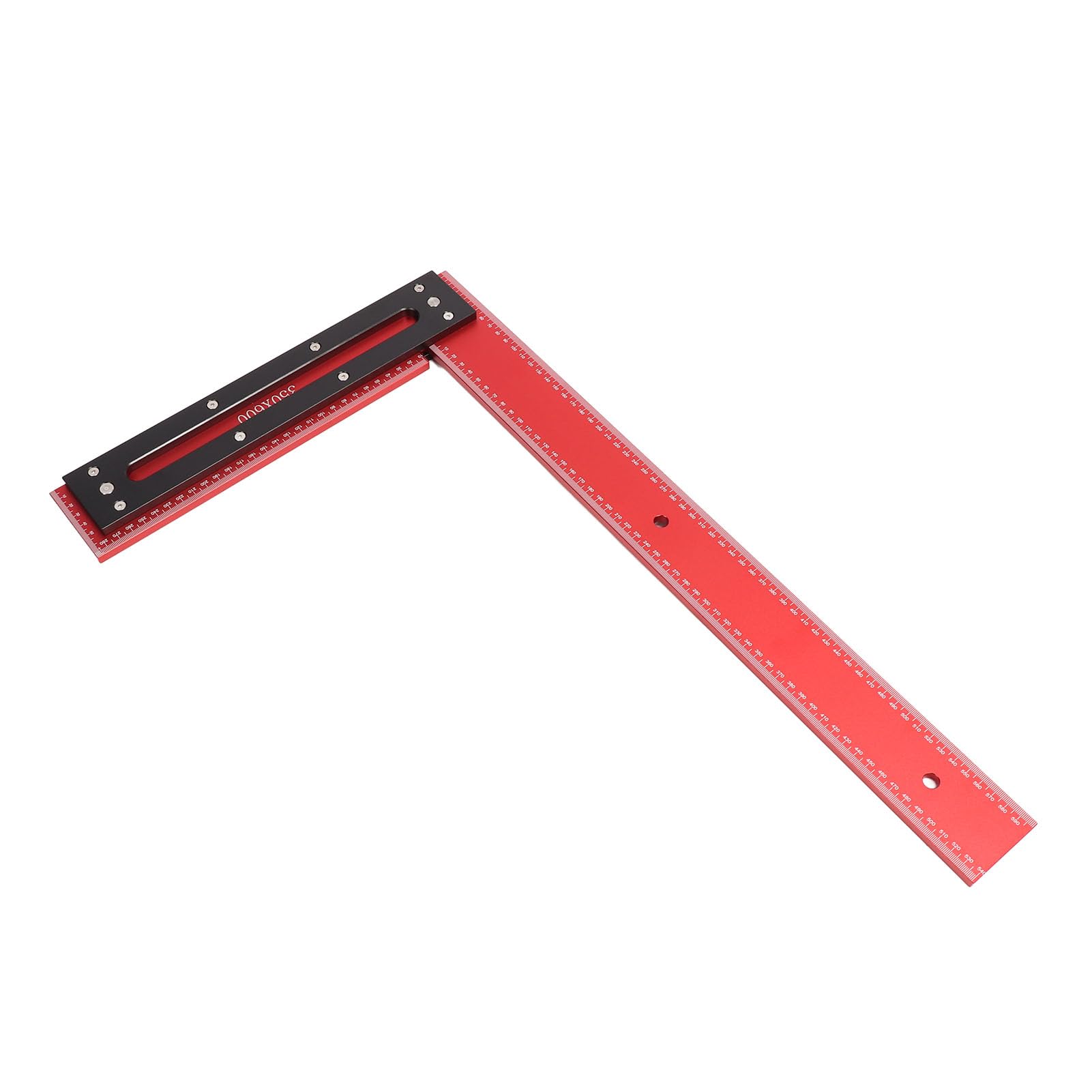 Herramienta de Regla de Carpintería en Forma de L de Aleación de Aluminio, Escuadra de Marco de Escala Precisa, Escuadra de Carpintero, Regla de ángulo Recto, Regla en Forma de L