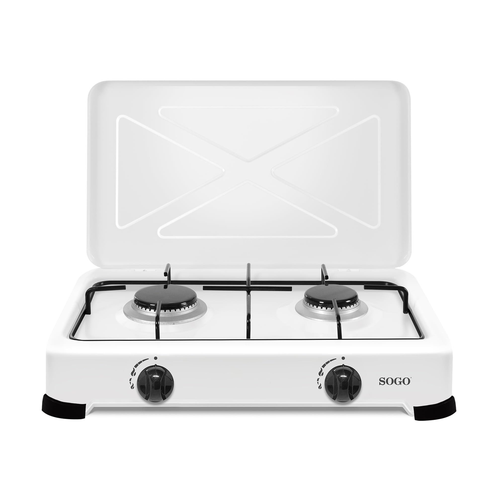 COCINA DE GAS DI 2 FUEGOS - Consumo 135+109gr/h Potencia 1.85+1.5kw