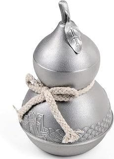 Kitchen Canister Gourd Shape Tea Caddy, Creative Tin Metal Tea Canister Tea Set Accessories, Coffee Tin for Customers and Leaders Spices Jar