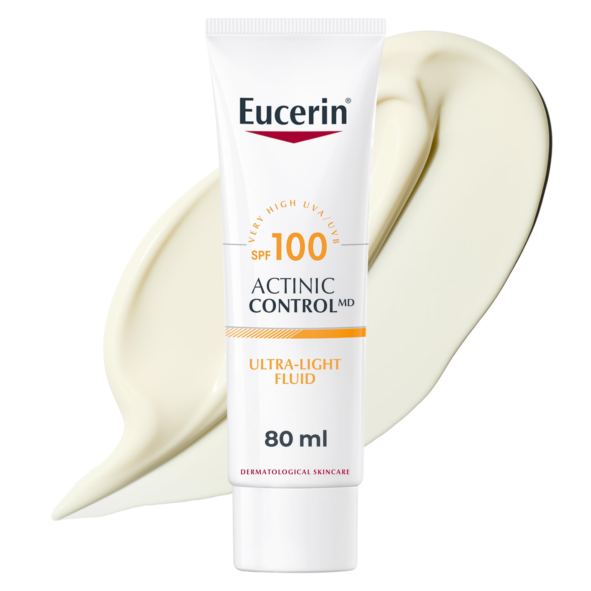 Eucerin MD Actinic Control Fluid Body Sunscreen, SPF100, 80ml