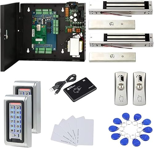Miniatura 9 de MENGQI-CONTROL Lector de teclado de metal resistente al agua Standard North American Strike Lock TCPIP 2 puertas Sistemas de control de acceso