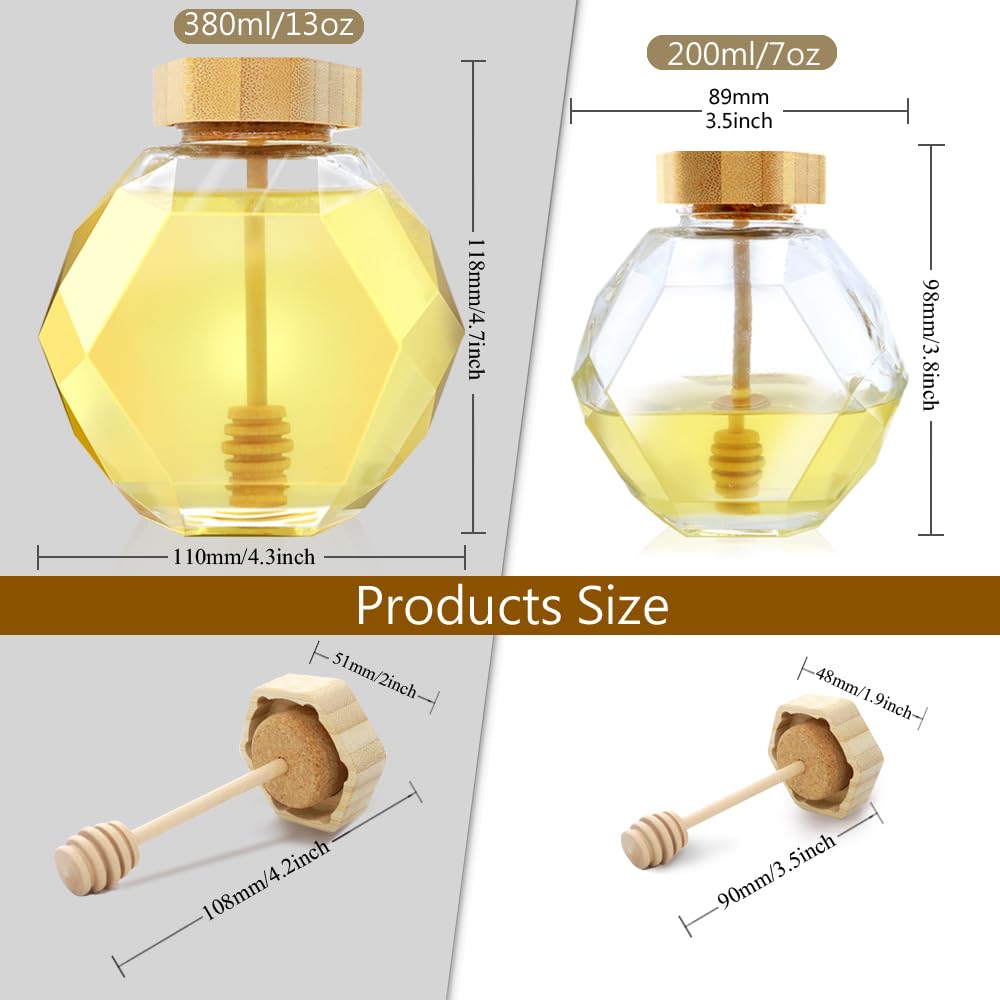 Blue Rose Polish Pottery Seaside Swirl Honey Pot and Dipper