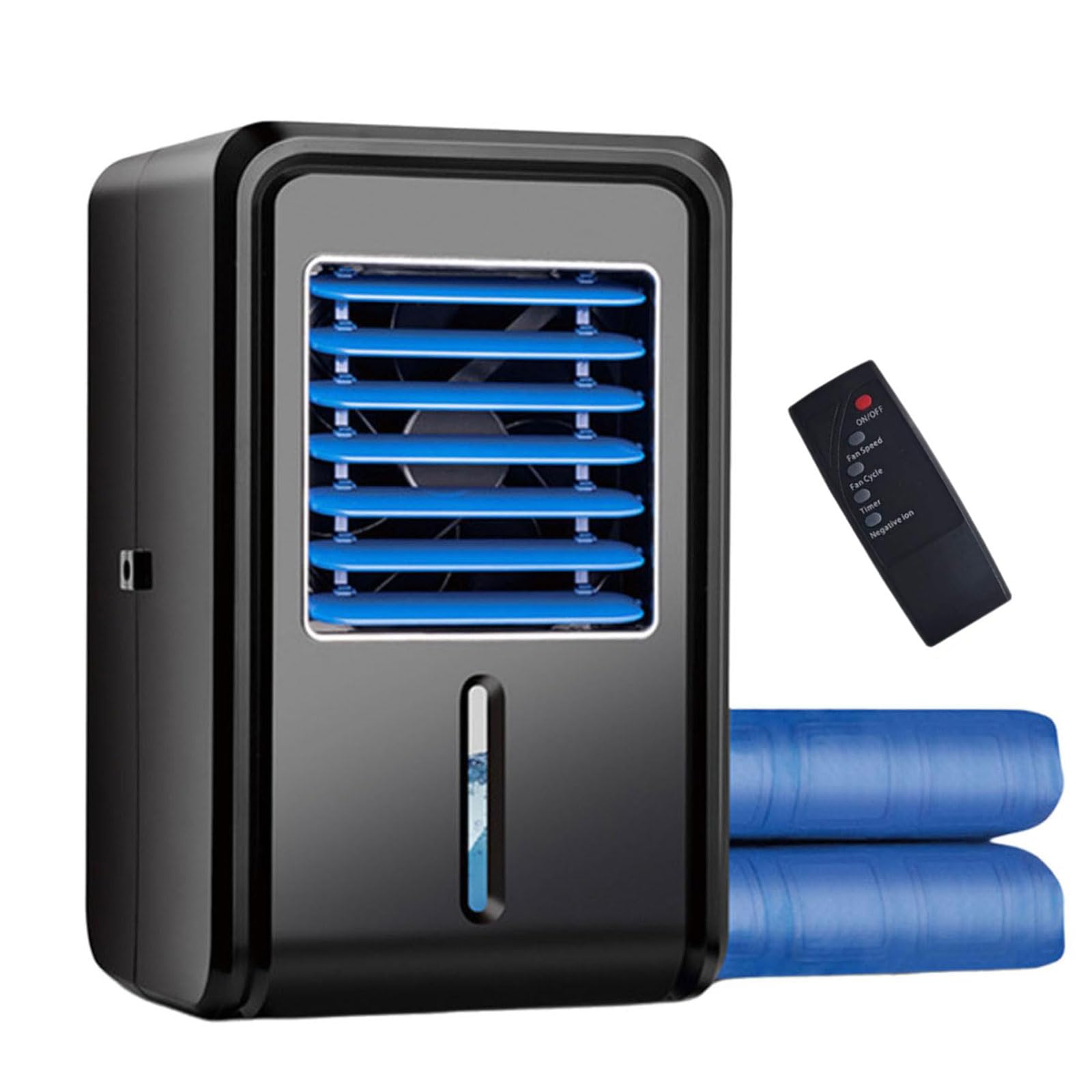 Colchoneta de Refrigeración por Agua, Sistema de Acondicionamiento de Cama de 2,5 L con Ventilador Ajustable de 4 Velocidades y Control Remoto, Cubierta Eléctrica Refrigerante para Cama para 160*70cm