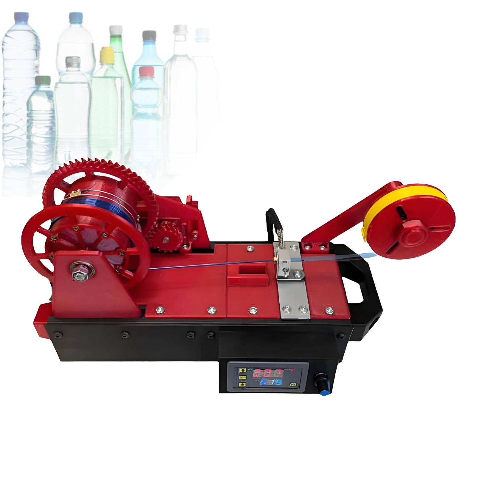 Produttore di Filamenti,Estrusori per Stampanti 3D,Estrusori da Tavolo per Filamenti in Pet Riciclato con Display Digitale,Riciclatore di Bottiglie Stampato in 3D,per La Casa Red