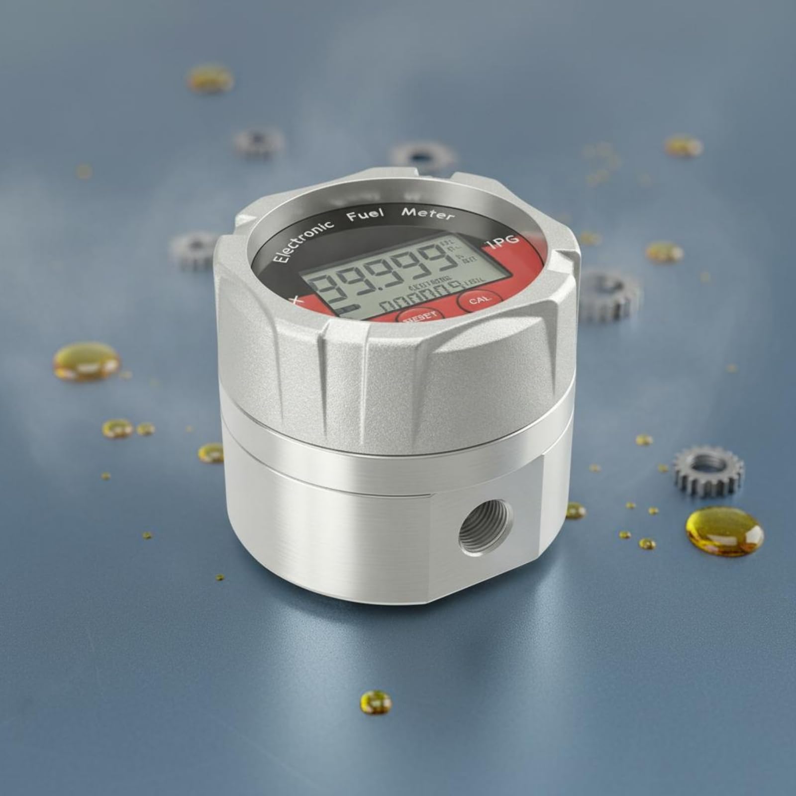 Débitmètre Numérique Ovale Liquide Compteur Mesureur Compteur d'Huile Corps en Alliage d'Aluminium Affichage Clair Suivi, style to 4