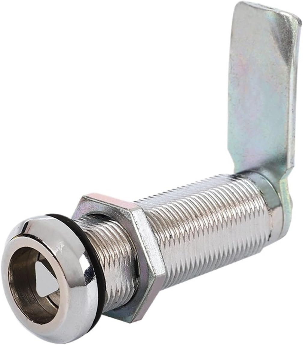3PCS JK600 Triangular Lock, Carriage Lock, Tongue Lock, Outdoor Distribution Box Cylindrical Lock, Cabinet Hexagonal Lock, Subway Lock(One Word Lock Cylinder)