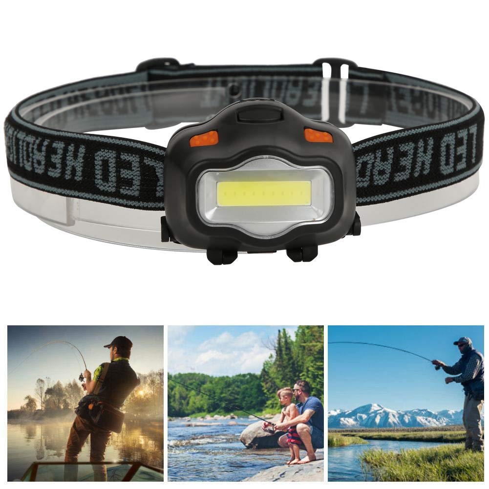 LED Lampe frontale torche USB rechargeable COB Projecteur léger imperméable - Entretien et construction de voiture - Lumière de travail pour casque - Cyclisme Pêche en plein air, Paquet de 2