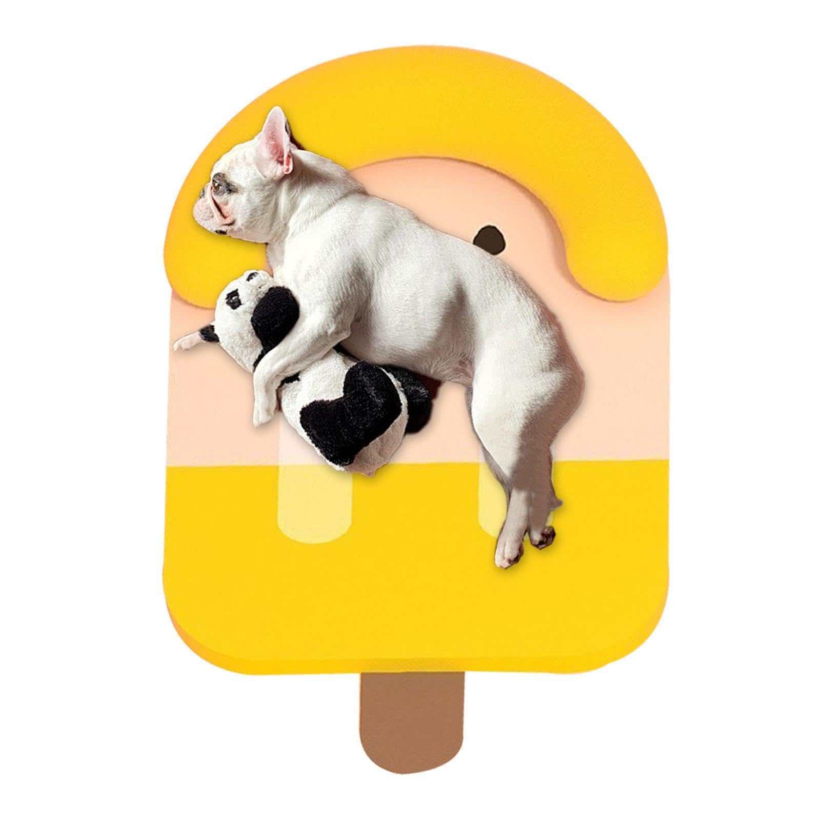 Alfombrilla de refrigeración para mascotas, con forma de paleta colorida | Cama impermeable para perro, manta de refrigeración cómoda y transpirable con almohada para el hogar, criadero
