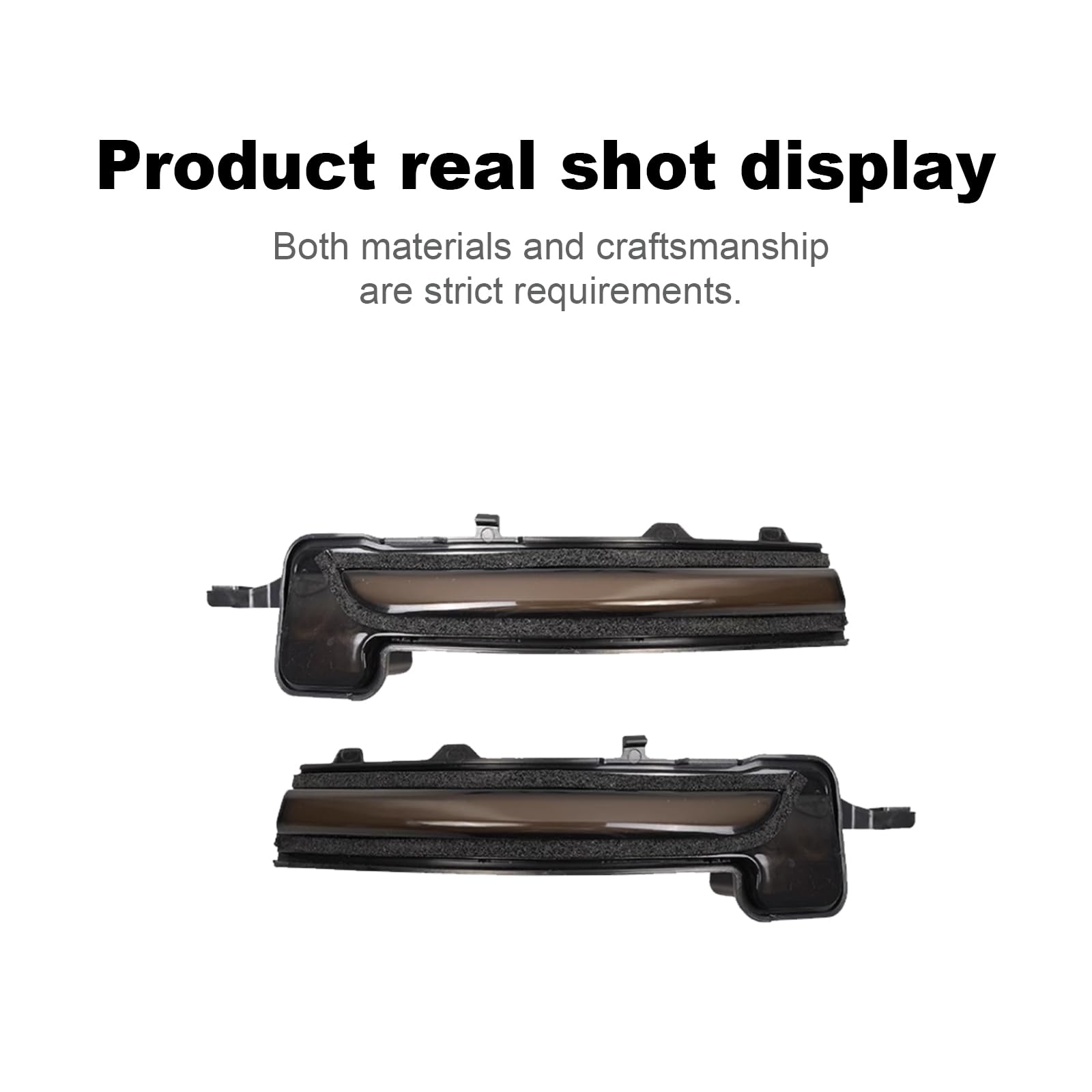 FDAIUN Car Exterior Side Rear View Mirror Streamer Turn Signal Lamp For Ford Explorer 2020-2023 ABS Anti-collision Warning Light 2PCS (Yellow + White)