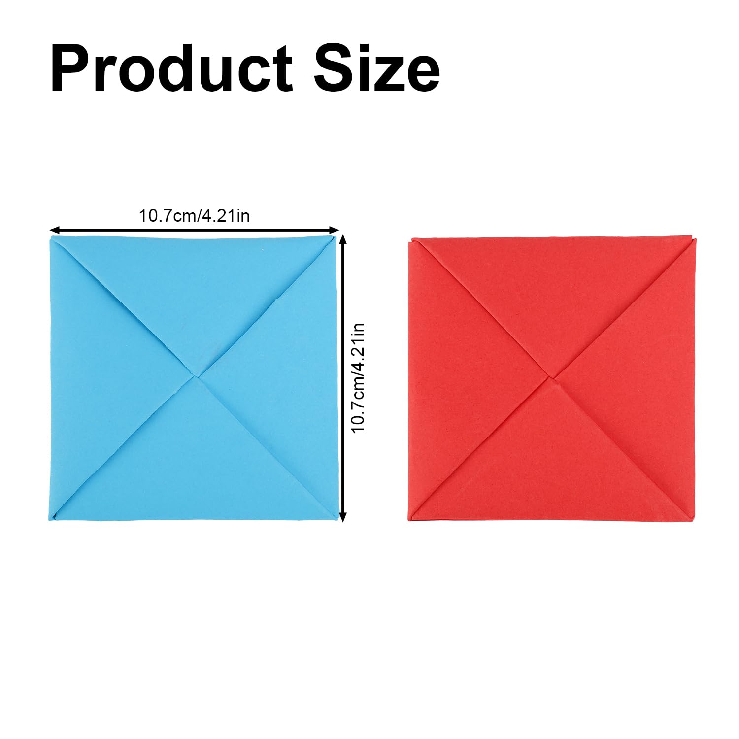 Lot De 10 Jeux De Papier Ddakji – Jeu Traditionnel Coréen – 10x10 Cm – Carton Dur Coloré – Accessoire Fête Et Loisir