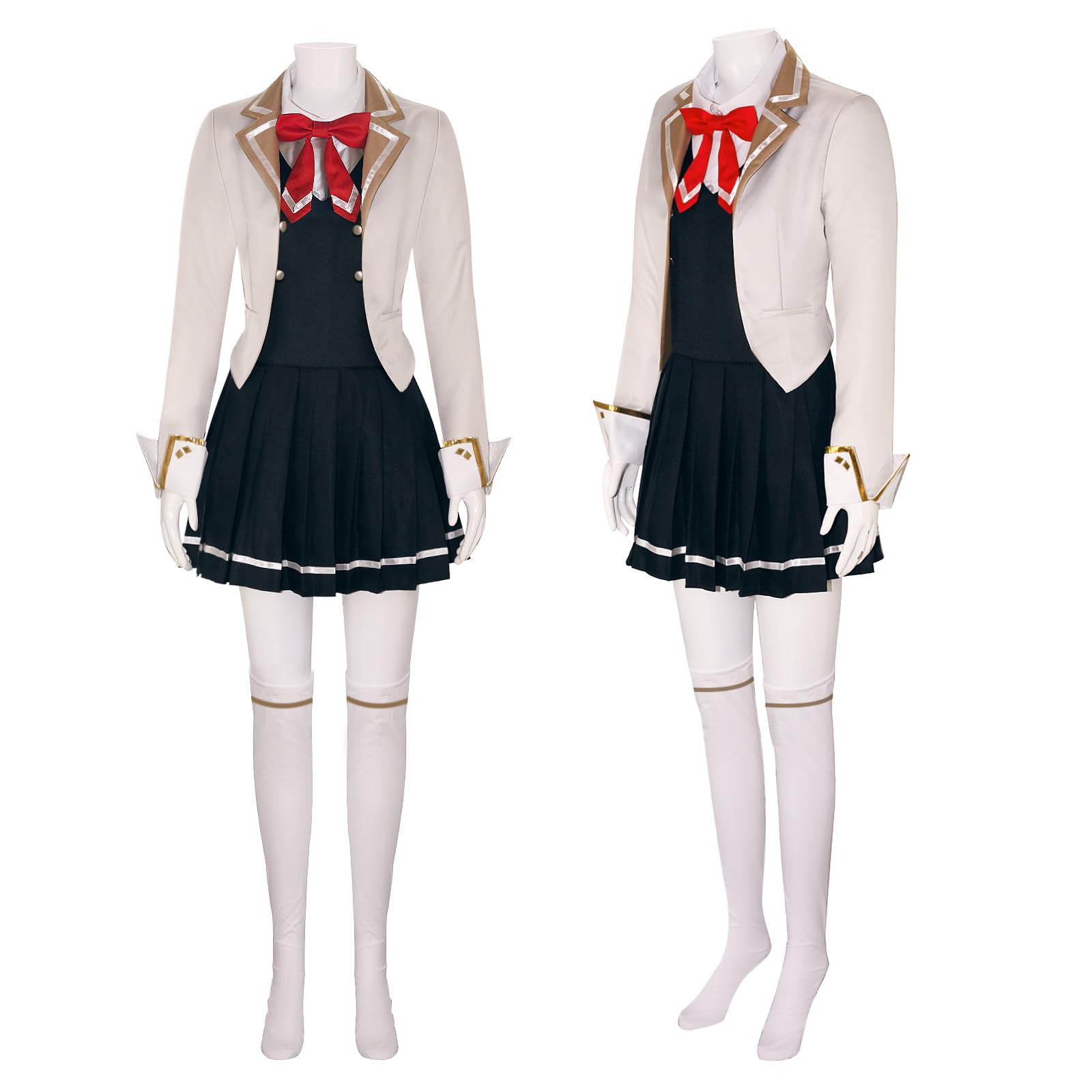 DEXSHUN Alisa Mikhailova Kujou Cosplay kostium Anime Cosplay kostium Alisa Mikhailova Kujou JK mundur spódnica, przebranie, garnitur na Halloween, karnawał, imprezę, ubrania, kompletny zestaw