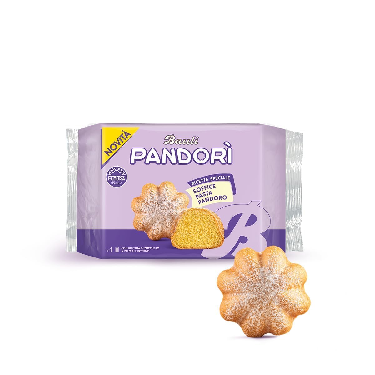 Italian Gourmet Bundle Mini Pandori Mix 2x 150g + 4x 178g + Italian Gourmet Polpa Gratis – Italienisches Pandoro-Gebäck mit Milch- & Schokoladenfüllung, Dessertgebäck 1,012kg