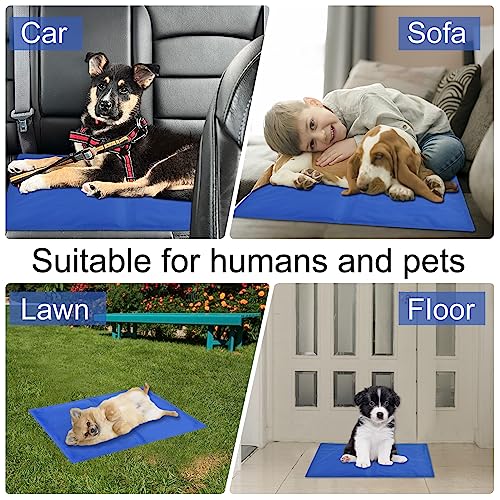 Summer Pet Cooling Mat,20"X 16" Cooling Pad For Cats And Small/Medium Dogs,Pressure Activated Cat Cooling Mat, Non-Toxic Self Cooling Gel -No Water Or Refrigeration Needed #TOP2
