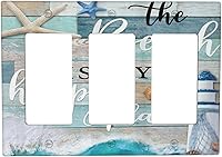 Vista 119 de William Morris Floral Boho Azul Medianoche Azul Bohemio Flor 1 Banda Dúplex Cubierta de Salida Decorativa Receptáculo Único Interruptor Eléctrico