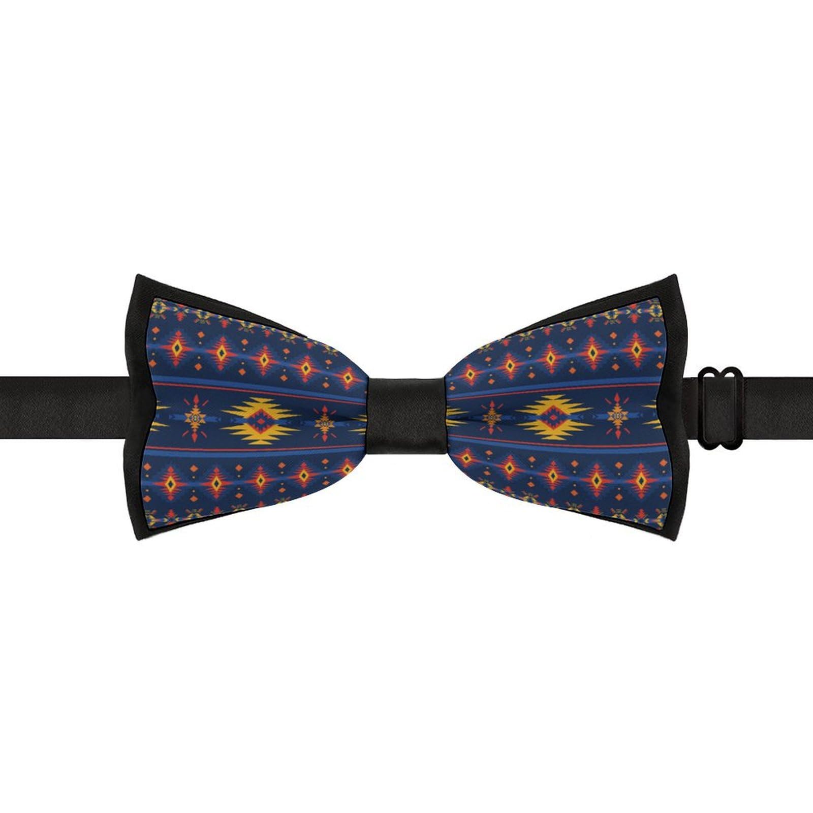 GoasNei Native American Pattern Bow Tie for Men Adjustable Necktie Funny Tie Neck Ties for Weddings Party