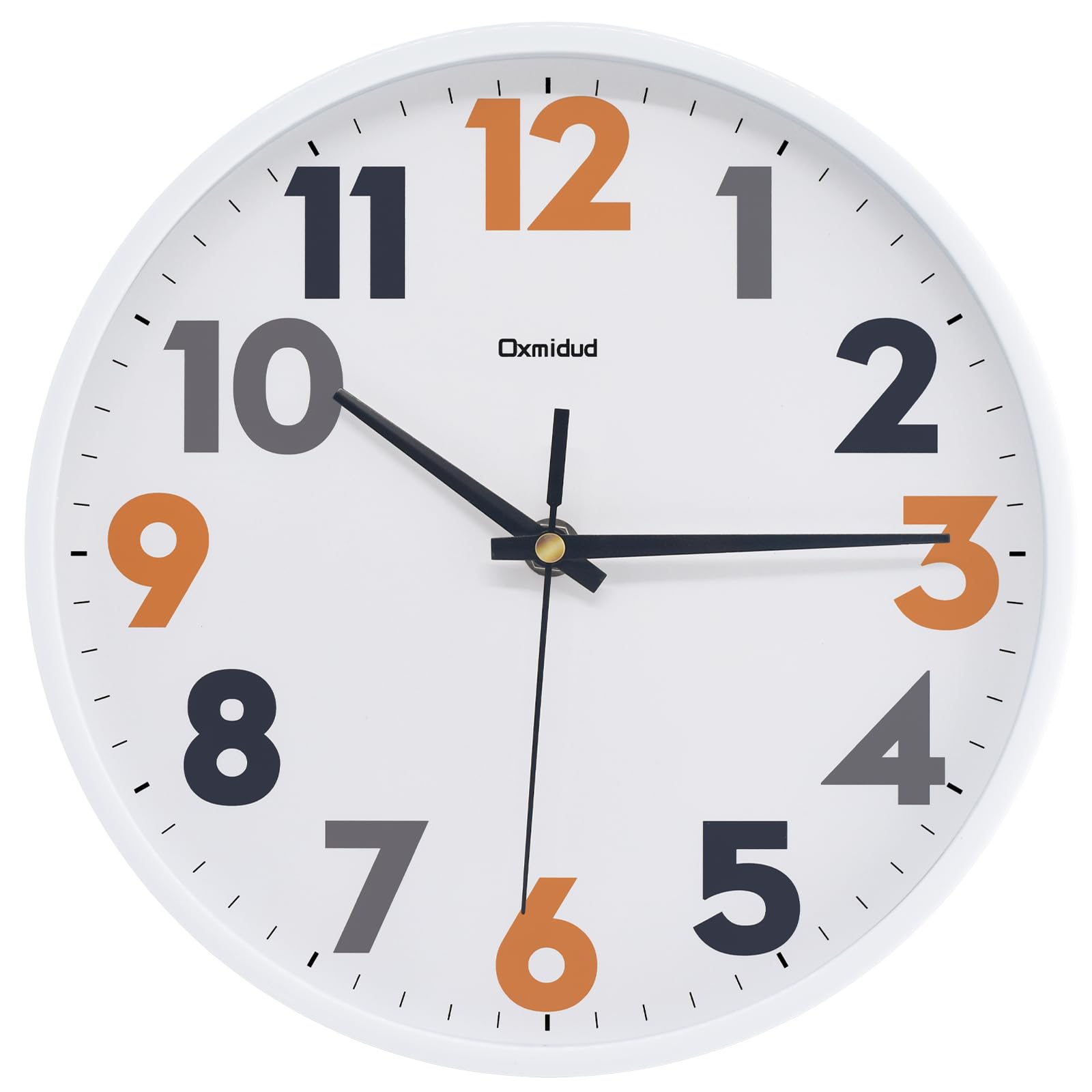 Horloge design minimaliste pour cuisine lumineuse et épurée