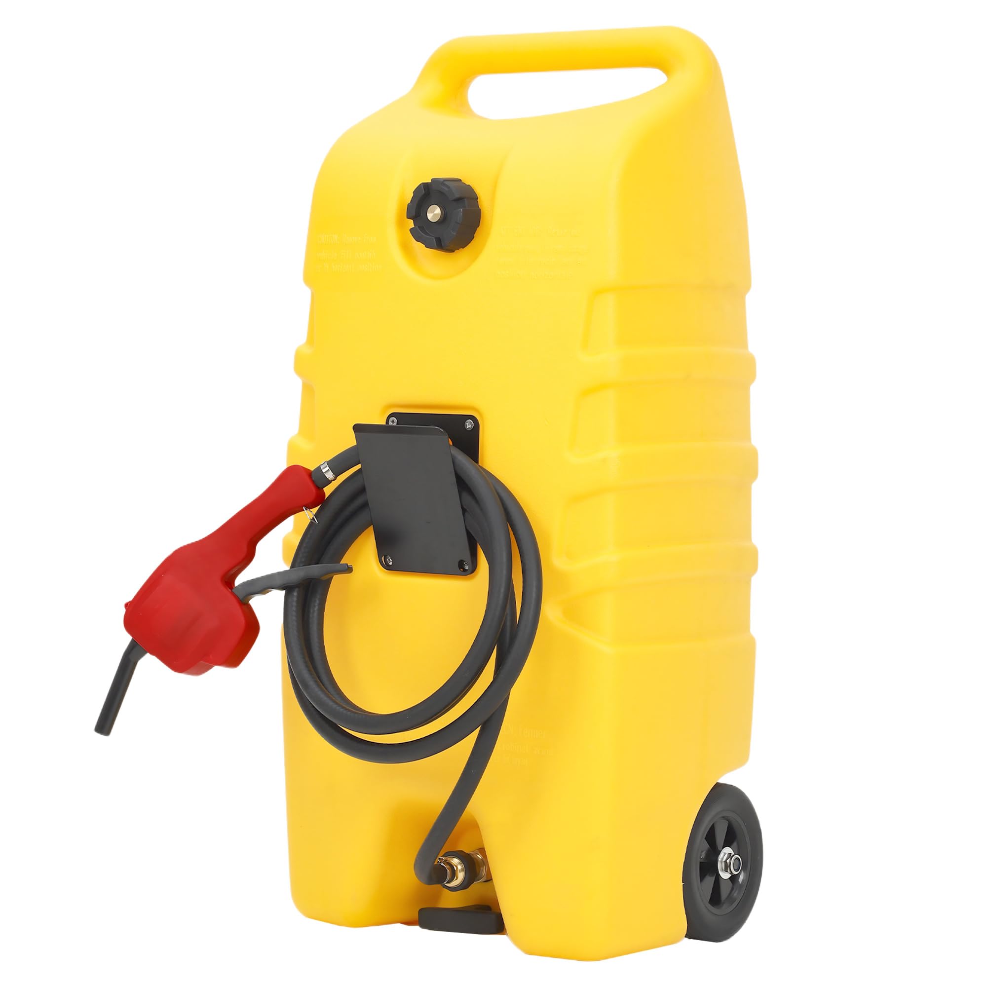 Fuel Caddy, 53L Portable Gas Tank Container with 10FT Hose & Wheels, Petrol Diesel Storage Can Fuel, Gas Fuel Tank Container, Petrol Canister for Car Truck ATV Boats Workshop
