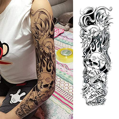Preisvergleich Produktbild Handaxian 3pcs Blume Tattoo Armmanschette Transfer Aufkleber 3pcs 8