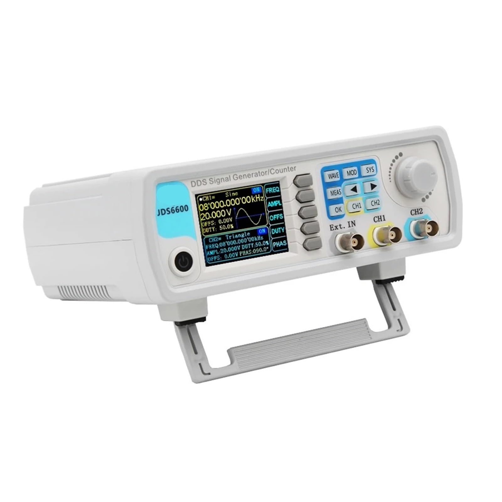 Generador de señales con función DDS JDS6600 de 15/30/40/50/60 MH/z, medidor de frecuencia Dual/2 Canales, generador de pulsos de Forma de Onda arbitraria(50MHz)