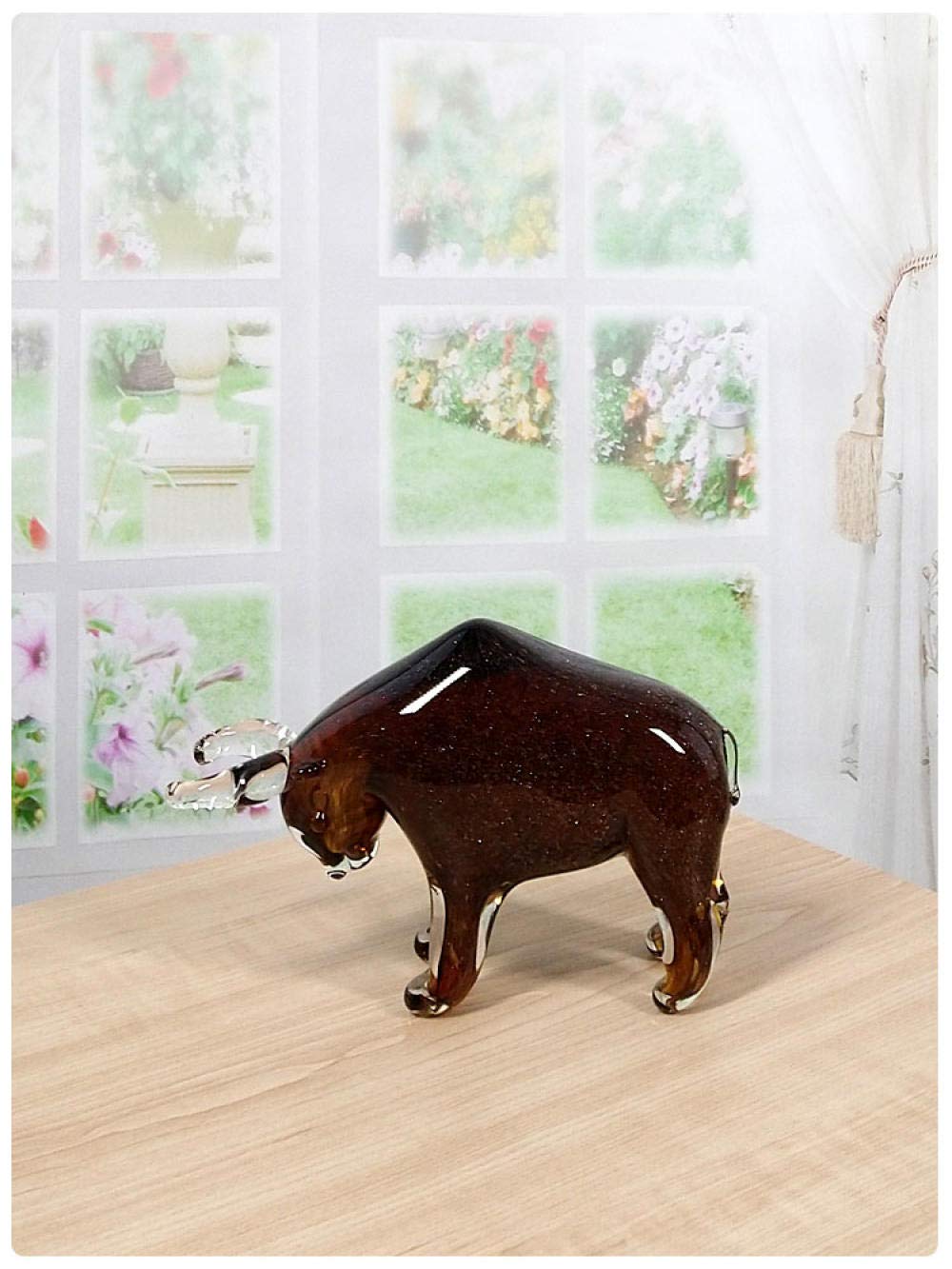 牛のガラス工芸品