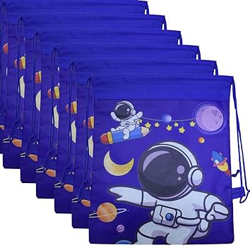 SPOCCO | Pack of 6 | Cartoon Character Printed, Birthday Party Return gifts, Return Gift, Reusable Haversack Bags for Kid Birthday Party | GB-216