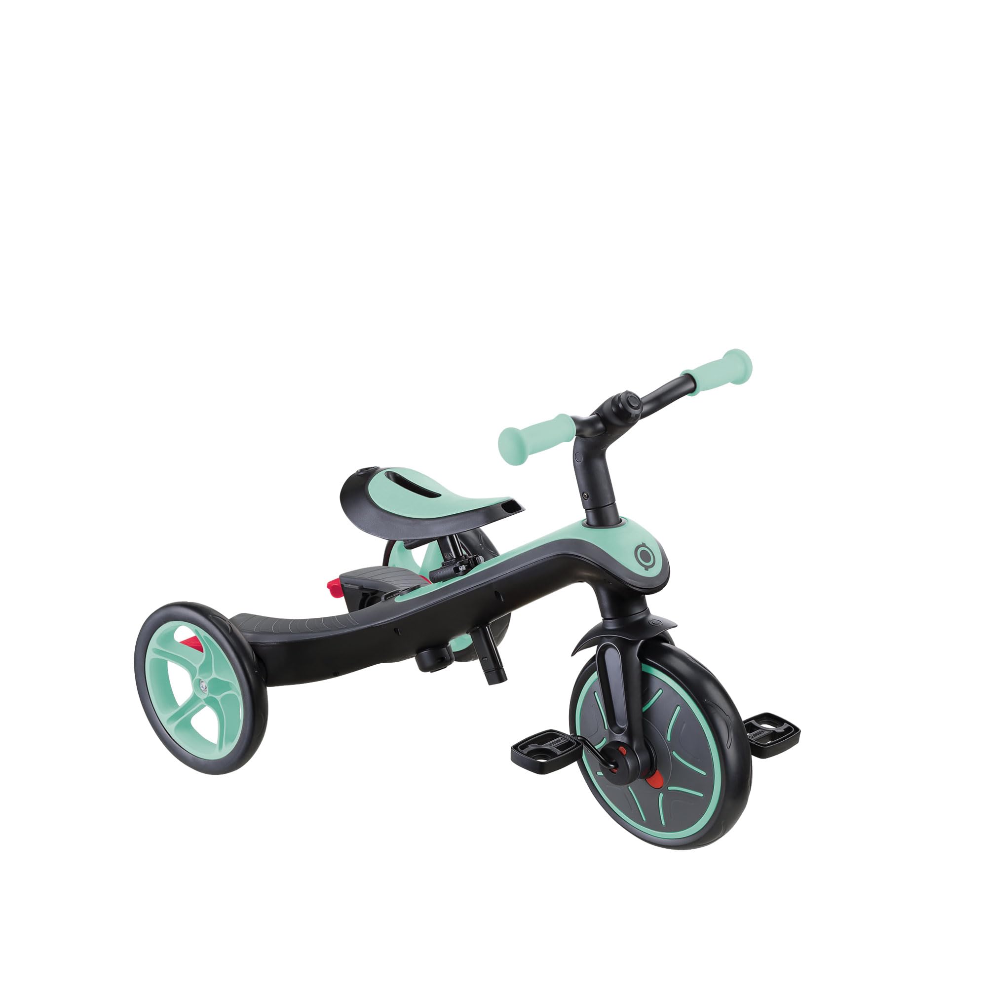 Globber - Triciclo Explorer 4 in 1 - Triciclo evolutivo e draisiano per bambini dai 10 mesi ai 5 anni, verde menta