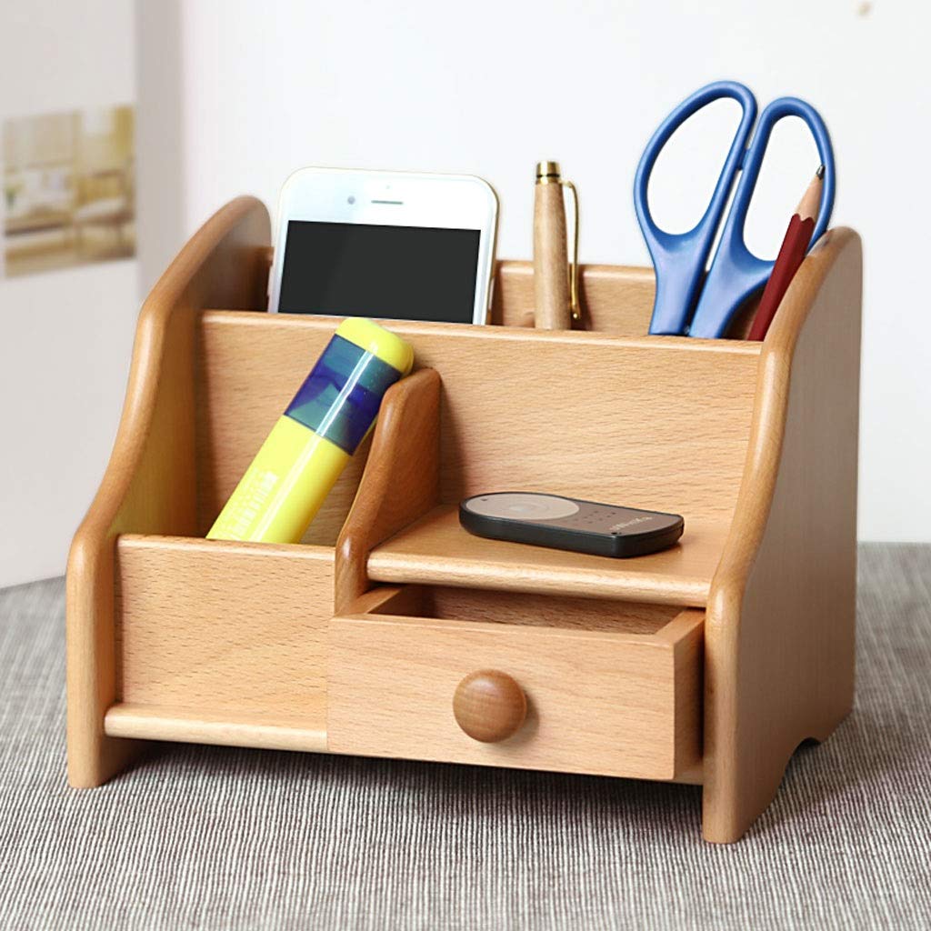 Stiftehalter aus Holz für Büro, Schreibtisch, Arbeitszimmer, schräge Einführung, Stifthalter, Aufbewahrungsbox, Stifte