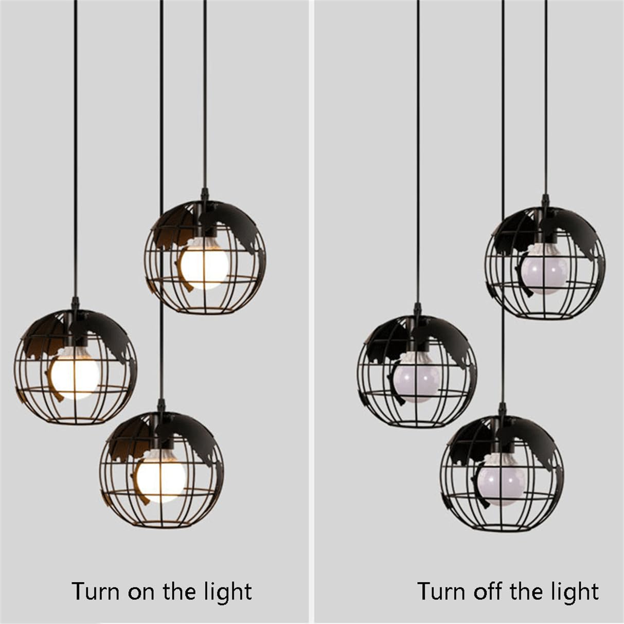 Lampada A Sospensione Vintage Di Metà Secolo, Lampada A Globo