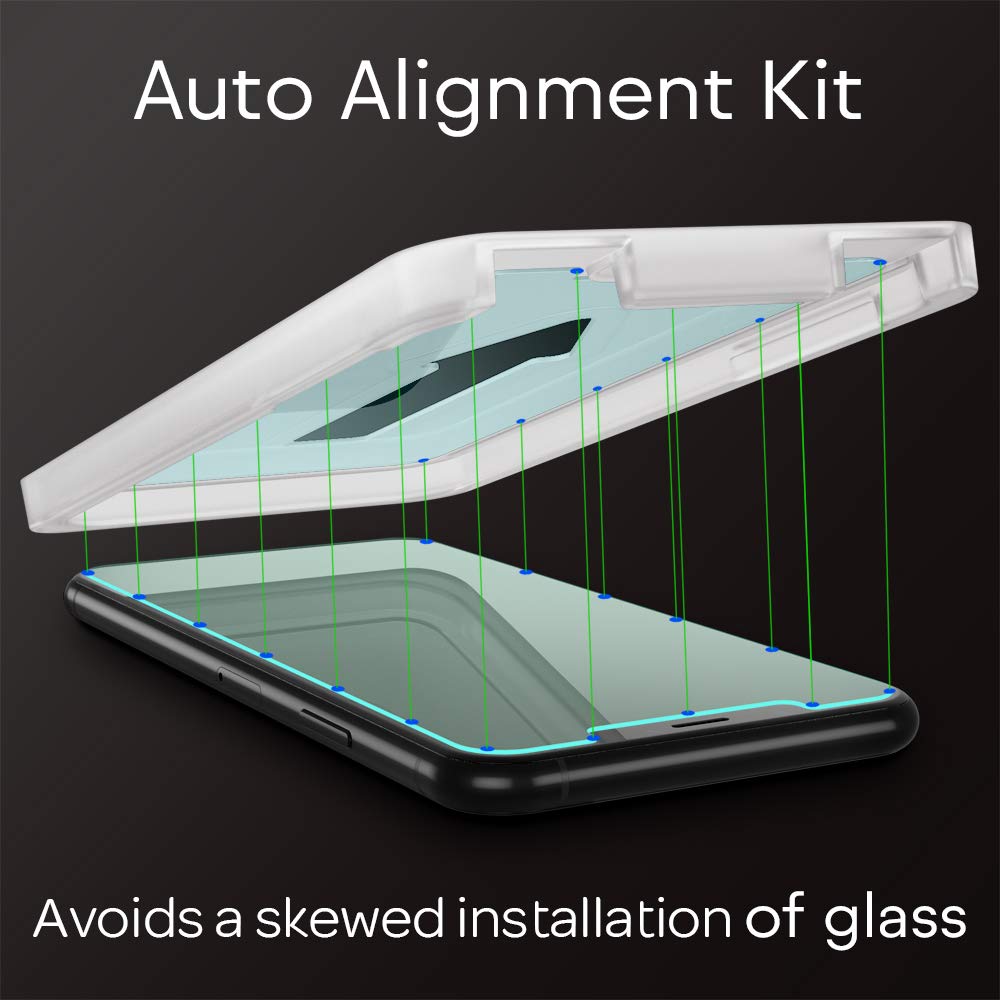 NALIA (2x Vetro Temperato & Applicatore compatibile con iPhone 11 Pro Max/Xs Max, 9H Pellicola Protettiva con Kit d'Installazione - Facile Allineamento, Case-Friendly Screen Protector - Trasparente
