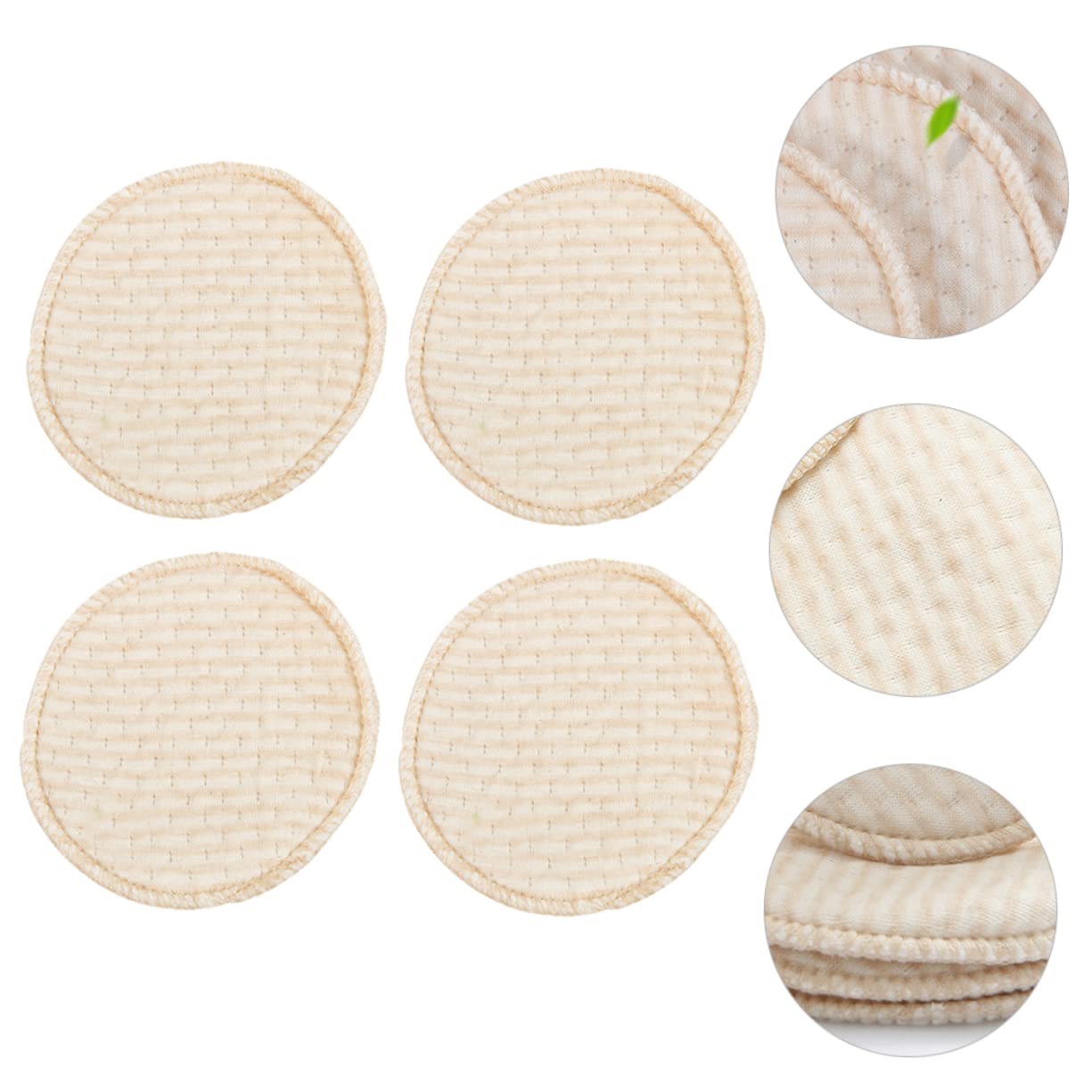 VICASKY 12pezzi Coppette Assorbilatte Lavabili Cotone Naturale Assorbenti e Traspiranti Per Mamme Allattamento Design Antiscivolo e Riutilizzabili
