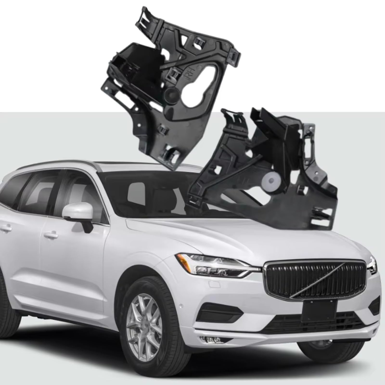 Compatible con Volvo XC60 2018 2019 2020. Soporte de Parachoques Delantero Izquierdo y Derecho. Accesorios de Montaje de viga. 31425173