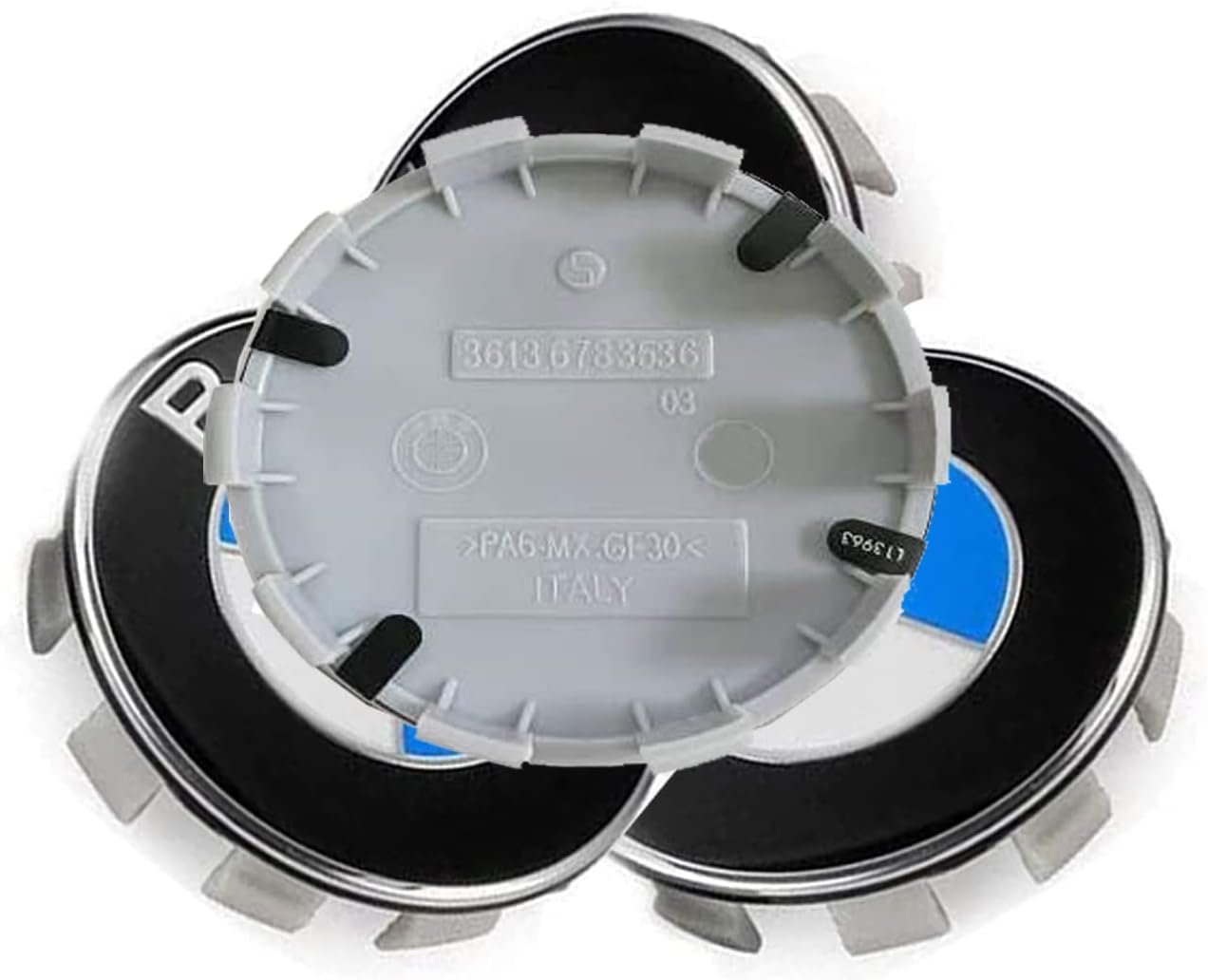 Zopkooc 4Pcs Wheel Center Hub Caps Emblem 68mm / 2.67 Inch Replacement for BMW 1 3 5 6 7 8 X3 X5 X7, Z M E F Series Models 36136783536
