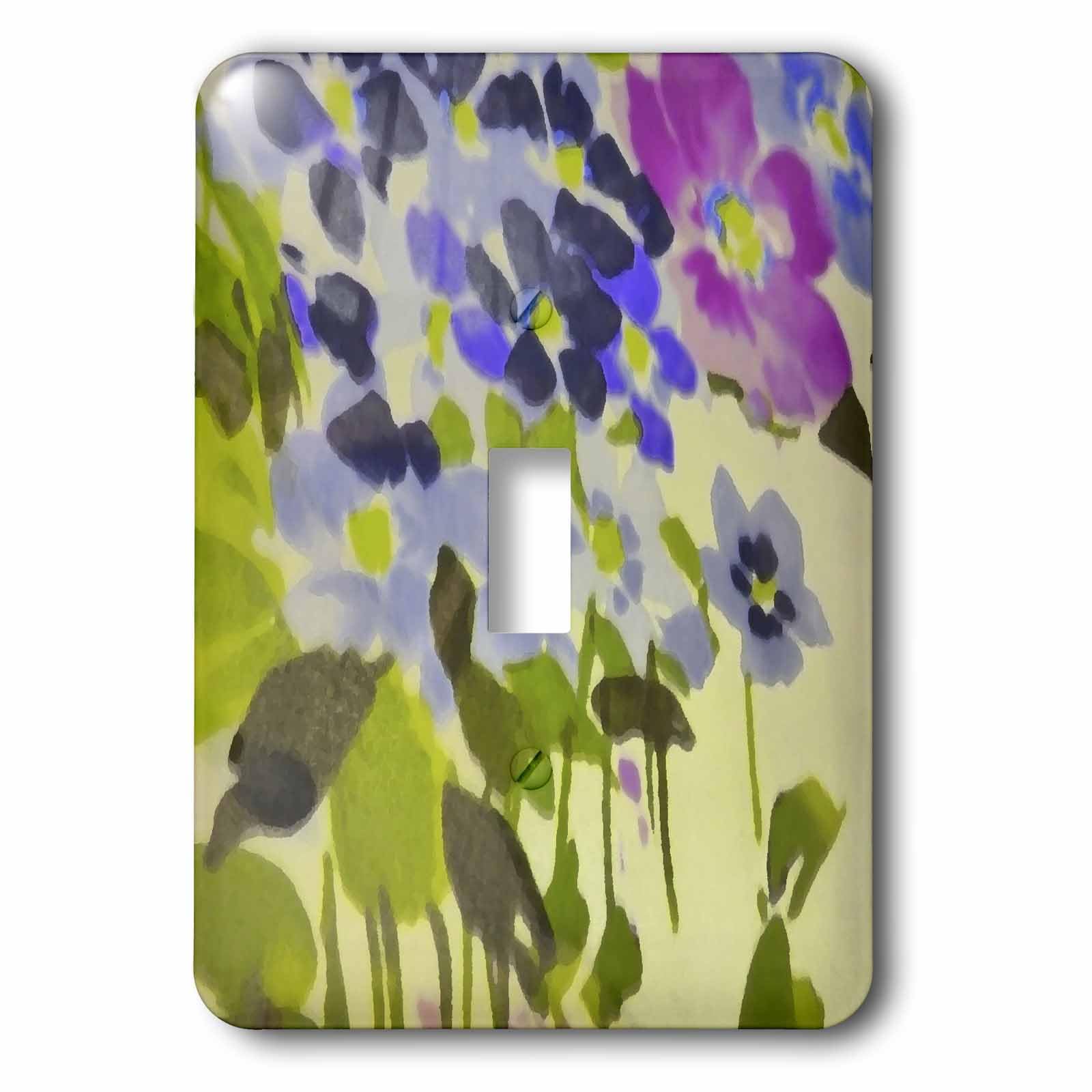 Interruptor floral 3dRose lsp_7326_1 con acabado duradero satinado