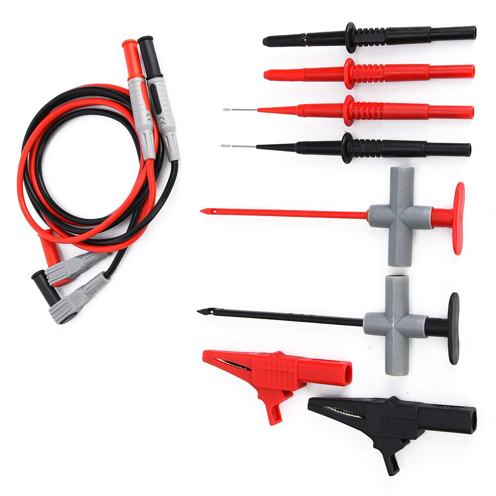 FTVOGUE Multimeter Test Line Kit, Performance, Accurate Measurement, Widely Used, Brand New Test Probe Pair Included with Multimeter Probe, Instrument