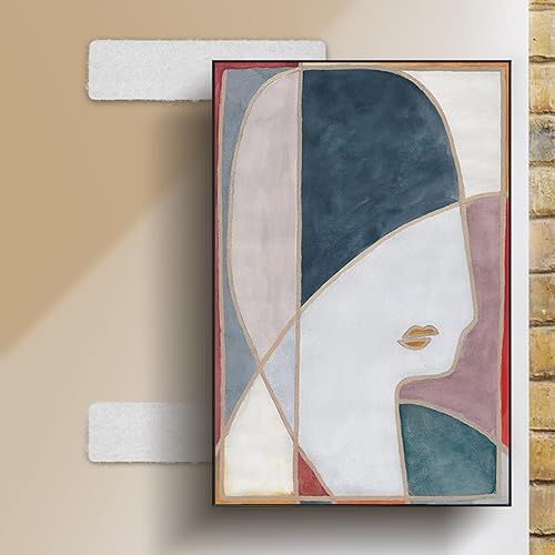 Miniatura 6 de Tiras blancas con adhesivo, 30 juegos de cinta adhesiva fuerte de doble cara con gancho y bucle, 1 x 4 pulgadas