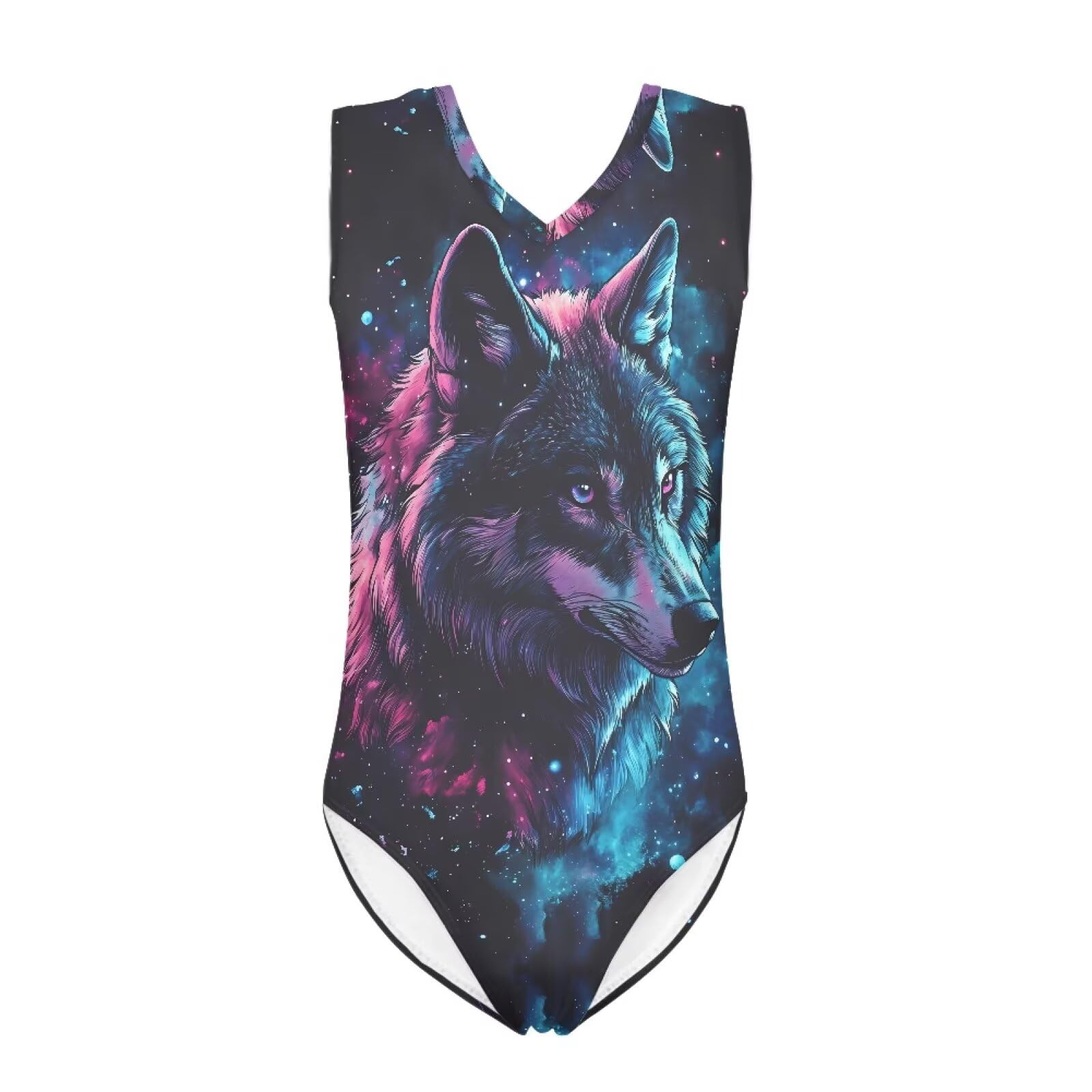 INSTANTARTS Leopard Leotard Girl Gymnastics Toddler Tank Biketards One Piece