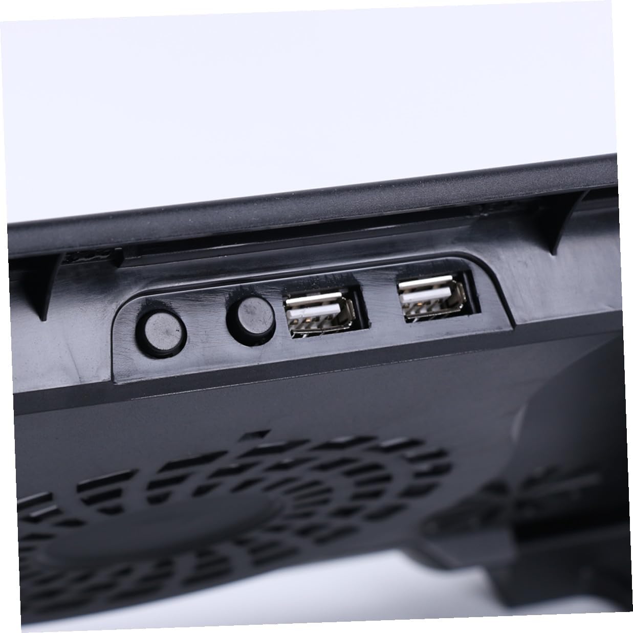 USB Laptop Cooling Platform 5-Fan Cooling Device with Adjustable Stand Anti-Skid Base for Notebooks and Gaming Laptops Black