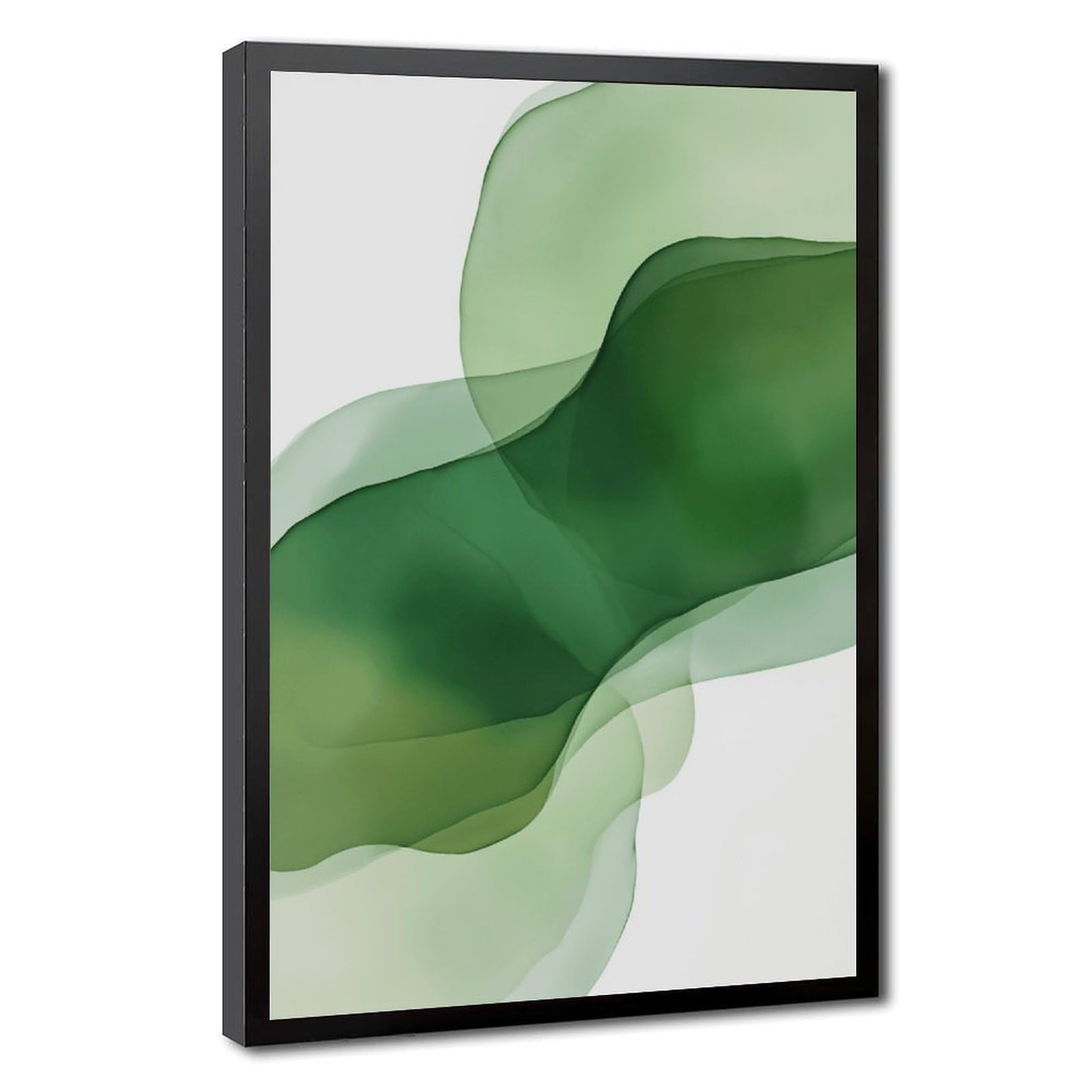 Zguols Warm Brown Abstract And Minimalist Poster Canvas Poster Bedroom Decor Sports Landscape Office Room Decor Gift Black Frame 20" L X 30" W