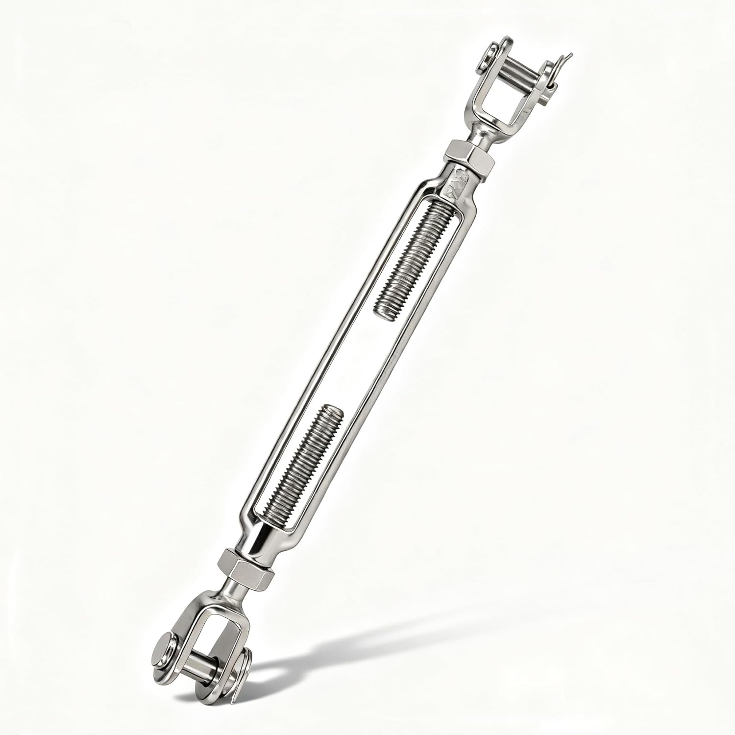 Turnbuckle Hook,8-PCS 1/4"Jaw & Jaw Turnbuckle,304 Stainless Steel M6 Open Body Turnbuckles, Cable Railing Wire Rope Hardware Kit Turnbuckles for Shade Sail, Cable Tightener