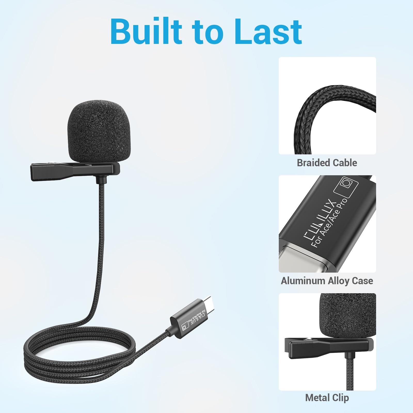 Amazon.com: Cubilux MLC-19 Microphone Compatible with Insta360 Ace