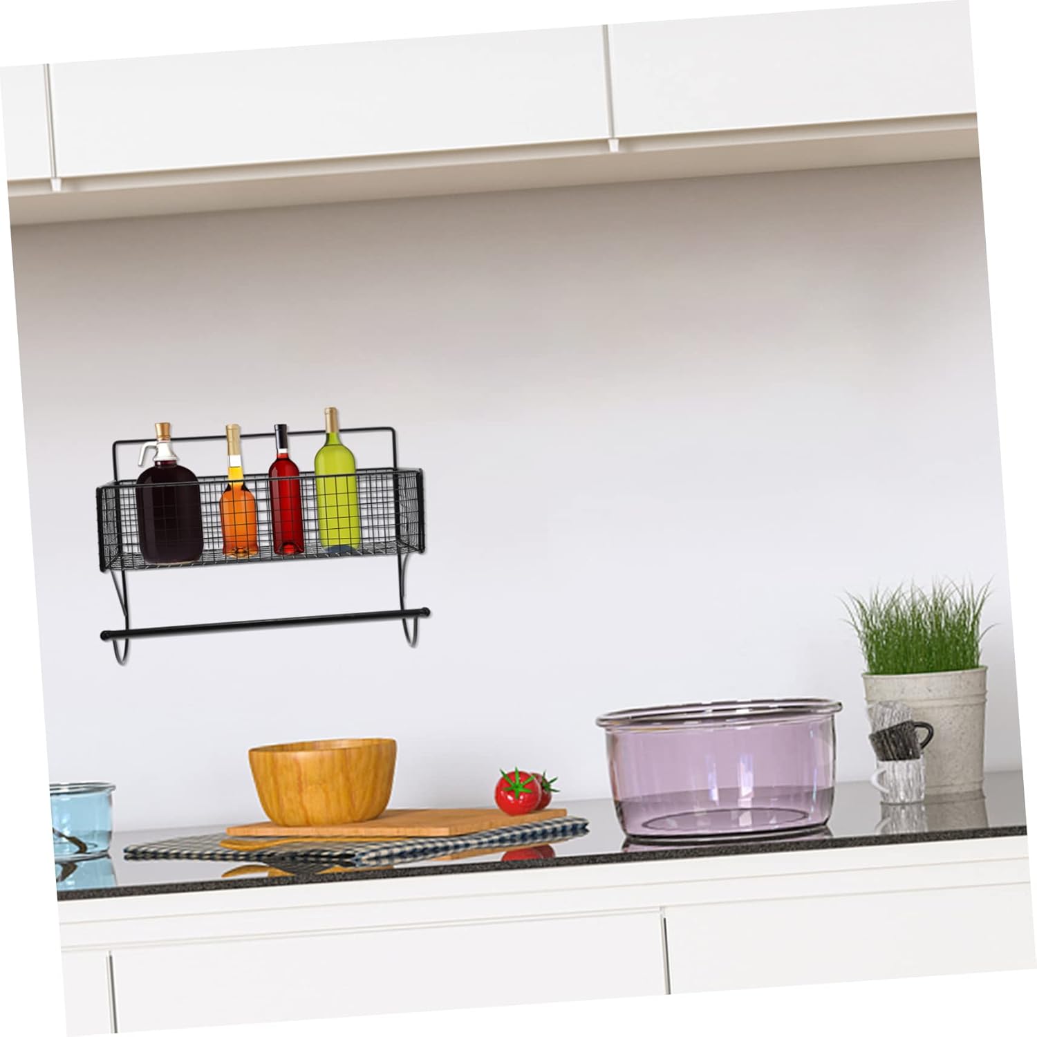 Garneck Toilet Storage Rack Bathroom Shelving Kitchen Storage Shelf Wall Mounted Rack Draining