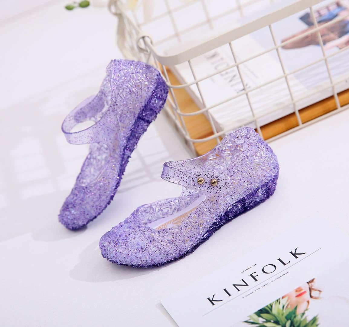 Princess Girls Shoes Cinderella Snow Queen Dress Up Shoes Halloween Cosplay Fancy Dress Up for Girls