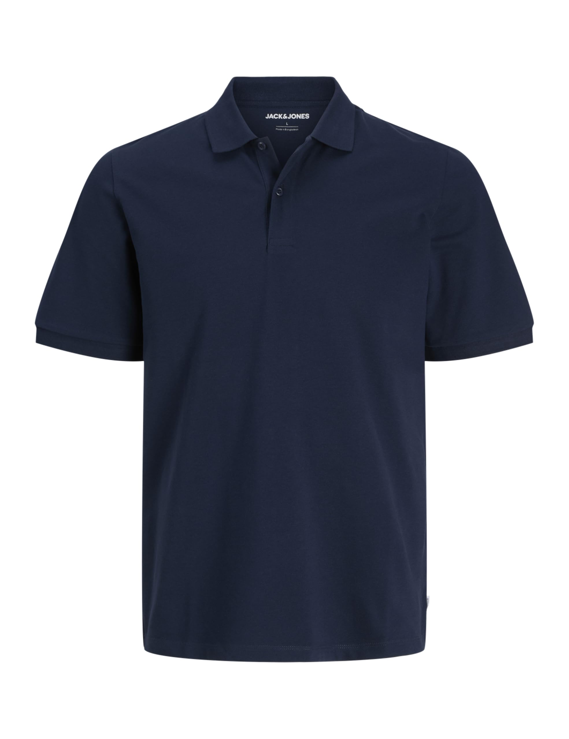 Jack & Jones Men's Navy Blazer Short Sleeve Golf Work Casual Pique Plain Polo T Shirts