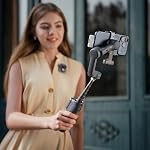 Osmo Mobile 8P + Mic Mini 2 Transmitter, Gimbal Stabilizer for iPhone & Android, Wireless Microphone, Detail-Rich Audio, DJI OsmoAudio, Active Noise Canceling, 3-Axis Stabilization, Phone Gimbal
