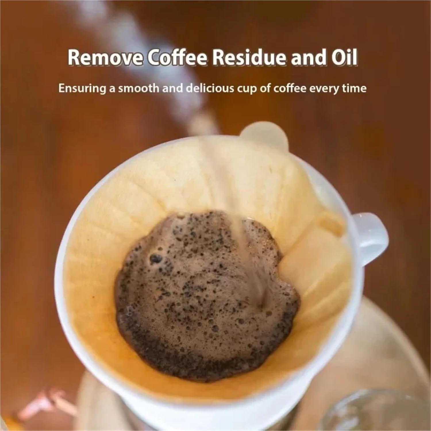 Coffee Filter 400pcs Coffee Filter - Natural Brown Hand Drip
