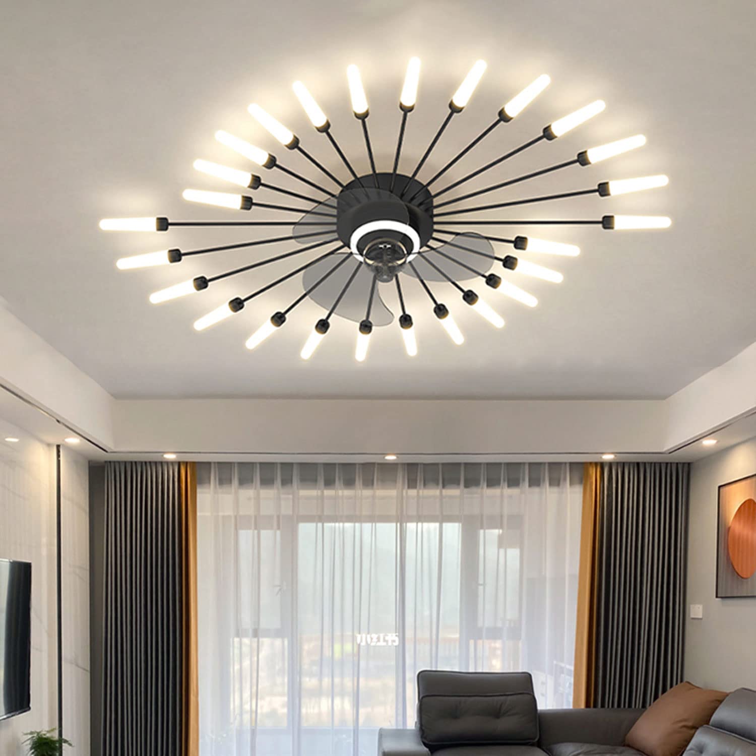 Buy SNOWUNDER 40'' Ceiling Fans With Lights, Low Profile Ceiling Fan