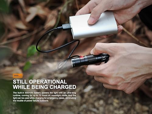 Miniatura 10 de Phoenix E09R - Luz negra, 3.1 pulgadas (3.1 in), linterna, LED SST20, brillo hasta 600 lúmenes, recargable