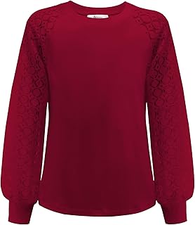 Sponsored You’re seeing this ad based on the product’s relevance to your search query.Learn more about this advertisement Arshiner Girls' T-Shirt Puff Long Sleeve Crew Neck Blouse Children's Autumn Shirts Plain Top Elegant Top Fashion Leisure Tunic Children's Clothing 6-12 Years