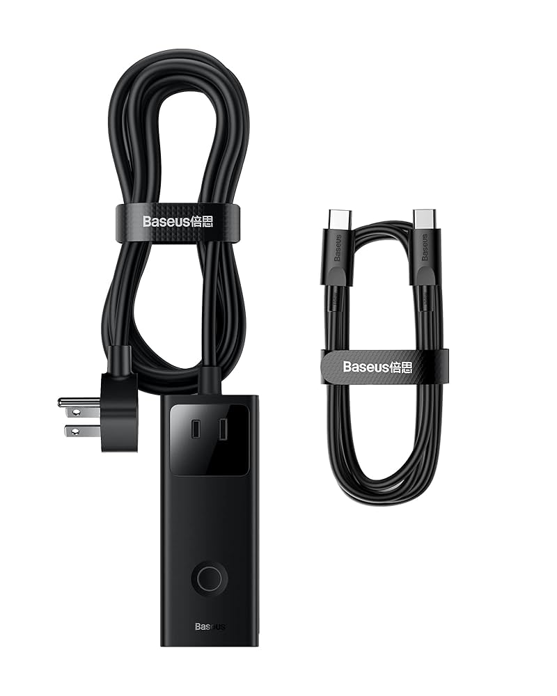 Amazon.com: Baseus Power Strip Surge Protector 1200J - PD65W