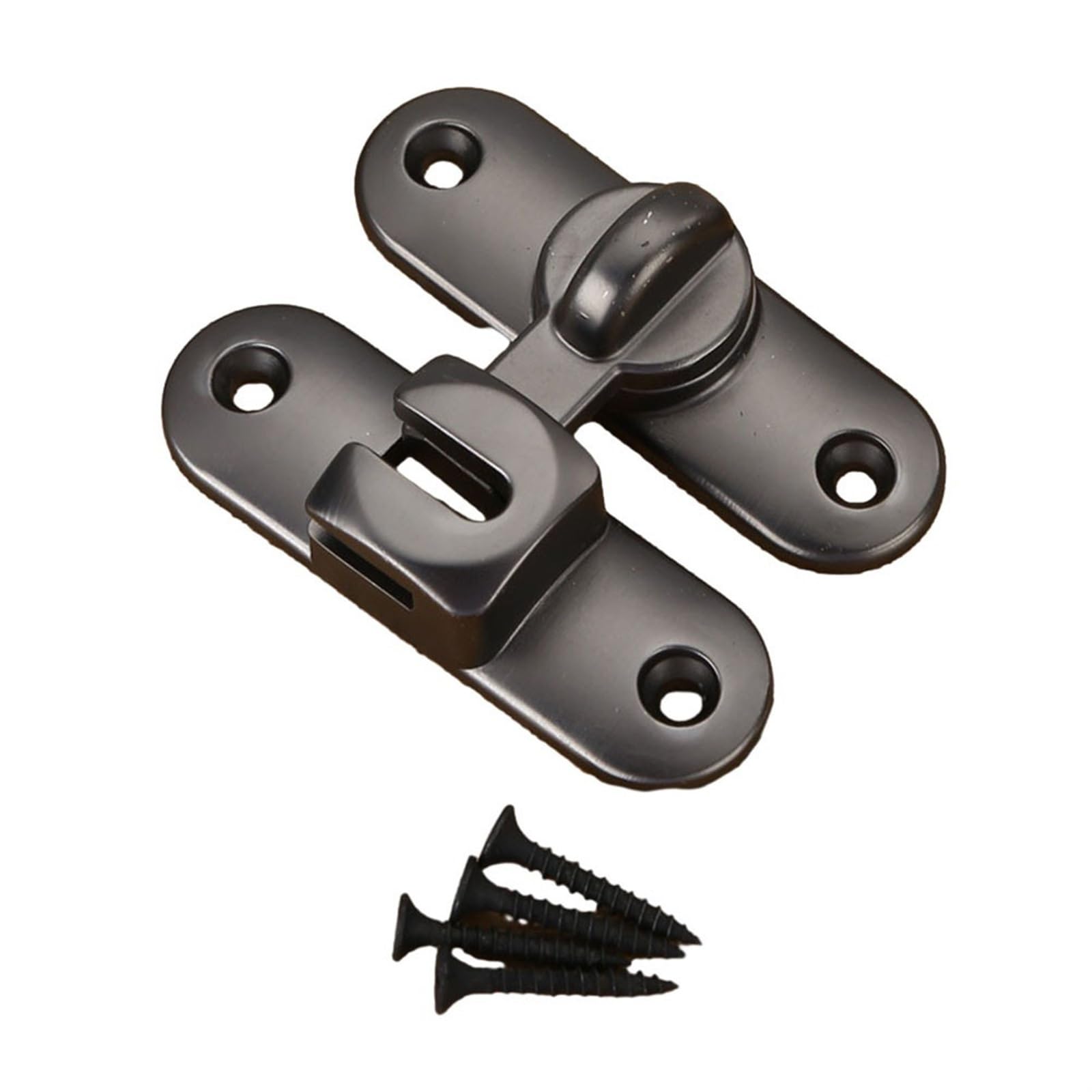 Door Bolt Buckle Barn Door Lock Zinc Alloy Sliding Hasp Pin Cabinet Furniture Multicolor(Grey)